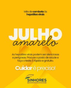 Julho Amarelo: entenda a importância da prevenção e controle das hepatites virais